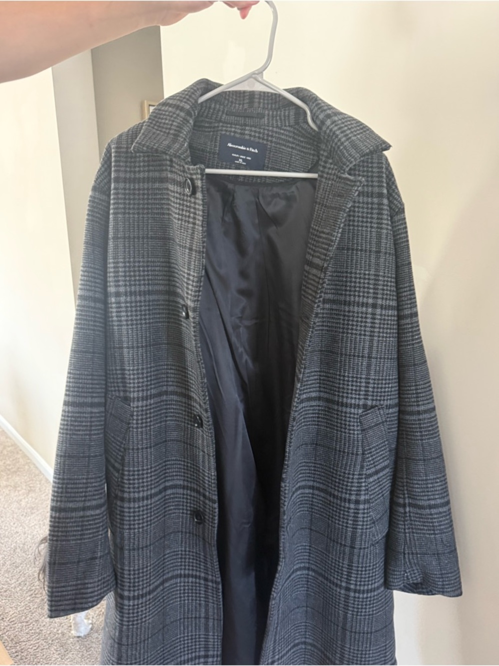 Men’s Abercrombie wool trench coat